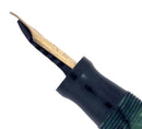 RESTORED CIRCA 1930 CONKLIN ENDURA SYMETRIK JADE & BLACK VEIN FOUNTAIN PEN OFFERED BY ANTIQUE DIGGER