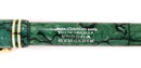 RESTORED CIRCA 1930 CONKLIN ENDURA SYMETRIK JADE & BLACK VEIN FOUNTAIN PEN OFFERED BY ANTIQUE DIGGER