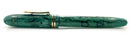 RESTORED CIRCA 1930 CONKLIN ENDURA SYMETRIK JADE & BLACK VEIN FOUNTAIN PEN OFFERED BY ANTIQUE DIGGER