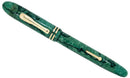 RESTORED CIRCA 1930 CONKLIN ENDURA SYMETRIK JADE & BLACK VEIN FOUNTAIN PEN OFFERED BY ANTIQUE DIGGER