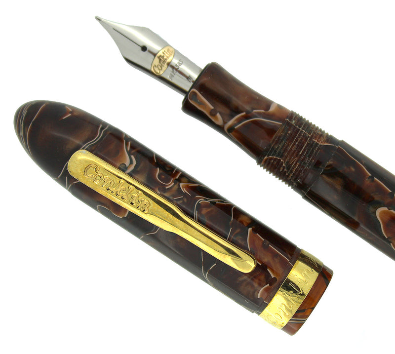 CONKLIN FOUNTAIN PEN NOZAC COLLECTION SEDONA BROWN 14K NIB MINT NEW IN BOX OFFERED BY ANTIQUE DIGGER