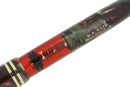 CIRCA 1936 CONKLIN NOZAC RED GRAY MARBLED 5M WORD GAUGE FOUNTAIN PEN RESTORED OFFERED BY ANTIQUE DIGGER