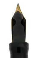 CIRCA 1920 CONKLIN 75 BLACK CHASED HR CRESCENT FILLER FOUNTAIN PEN RESTORED OFFERED BY ANTIQUE DIGGER