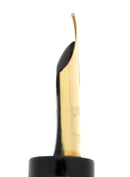 CIRCA 1920 CONKLIN 75 BLACK CHASED HR CRESCENT FILLER FOUNTAIN PEN RESTORED OFFERED BY ANTIQUE DIGGER