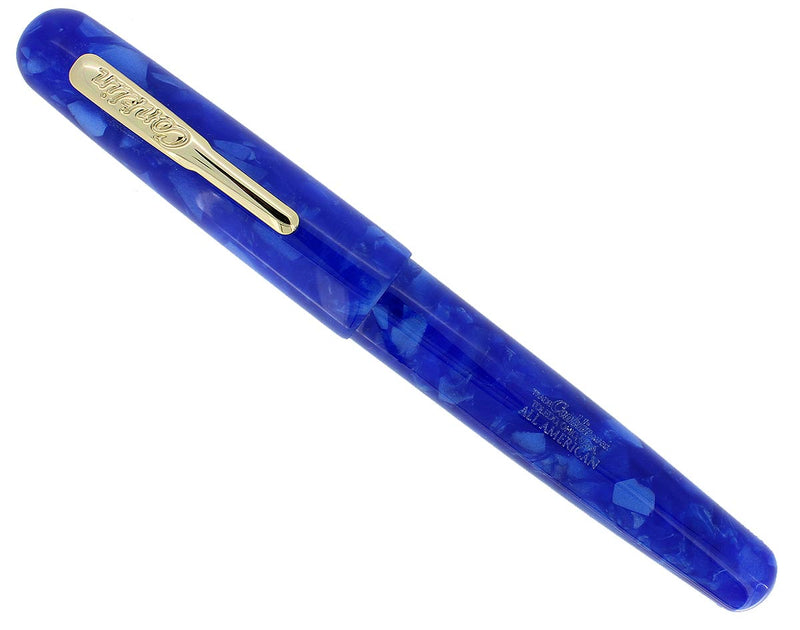 CONKLIN ALL AMERICAN LAPIS BLUE FOUNTAIN PEN MINT NEVER INKED IN BOX OFFERED BY ANTIQUE DIGGER