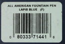 CONKLIN ALL AMERICAN LAPIS BLUE FOUNTAIN PEN MINT NEVER INKED IN BOX OFFERED BY ANTIQUE DIGGER