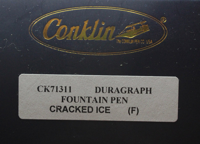 CONKLIN DURAGRAPH CRACKED ICE FOUNTAIN PEN MINT NEVER INKED IN BOX OFFERED BY ANTIQUE DIGGER