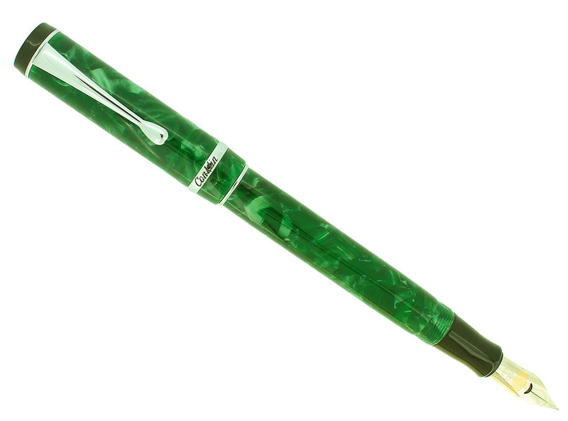CONKLIN DURAGRAPH FOREST GREEN FOUNTAIN PEN MINT NEVER INKED IN BOX OFFERED BY ANTIQUE DIGGER