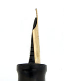 CIRCA 1932 CONKLIN NOZAC EMERALD V-LINE HERRINGBONE 14 SIDED FOUNTAIN PEN RESTORED OFFERED BY ANTIQUE DIGGER