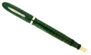 CIRCA 1932 CONKLIN NOZAC EMERALD V-LINE HERRINGBONE 14 SIDED FOUNTAIN PEN RESTORED OFFERED BY ANTIQUE DIGGER