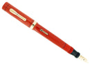 C1925 CONKLIN SENIOR ENDURA RED HARD RUBBER FOUNTAIN PEN RESTORED OFFERED BY ANTIQUE DIGGER