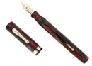 CIRCA 1928 CONKLIN SENIOR ENDURA ROSEWOOD HARD RUBBER FOUNTAIN PEN RESTORED OFFERED BY ANTIQUE DIGGER