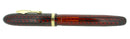CIRCA 1936 CONKLIN RED V LINE HERRINGBONE OVERSIZED FOUNTAIN PEN RESTORED OFFERED BY ANTIQUE DIGGER