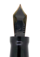 C1932 CONKLIN NOZAC EMERALD V-LINE HERRINGBONE 14 SIDED FOUNTAIN PEN RESTORED OFFERED BY ANTIQUE DIGGER