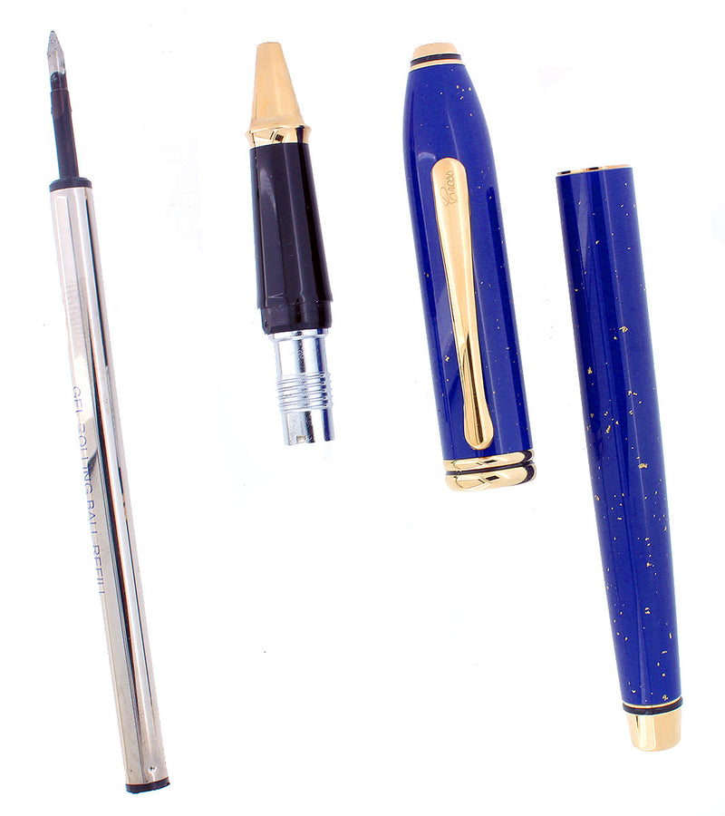 CROSS TOWNSEND LAPIS LAZULI ROLLERBALL PEN MINT CONDITION NEW IN BOX OFFERED BY ANTIQUE DIGGER