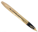SHEAFFER LEGACY 2 GOLD PLATE FOUNTAIN PEN CUSTOM ORDER 18K FLEX STUB NIB MINT OFFERED BY ANTIQUE DIGGER