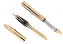 SHEAFFER LEGACY 2 GOLD PLATE FOUNTAIN PEN CUSTOM ORDER 18K FLEX STUB NIB MINT OFFERED BY ANTIQUE DIGGER