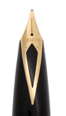 SHEAFFER LEGACY 2 GOLD PLATE FOUNTAIN PEN CUSTOM ORDER 18K FLEX STUB NIB MINT OFFERED BY ANTIQUE DIGGER