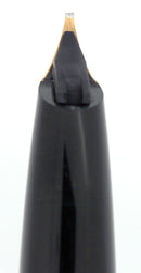 SHEAFFER LEGACY 2 GUNMETAL GRAY AND GOLD PLATE FOUNTAIN PEN 18K OBLIQUE FLEX STUB NIB CUSTOM ORDER MINT OFFERED BY ANTIQUE DIGGER