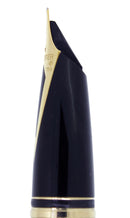 SHEAFFER LEGACY 2 GUNMETAL GRAY AND GOLD PLATE FOUNTAIN PEN 18K OBLIQUE FLEX STUB NIB CUSTOM ORDER MINT OFFERED BY ANTIQUE DIGGER