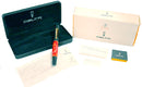 DELTA OLD NAPOLI PARTHENOPE FOUNTAIN PEN RED & BLACK 18K NIB MINT IN BOX NEW OLD STOCK OFFERED BY ANTIQUE DIGGER