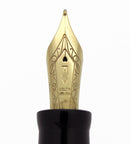 DELTA OLD NAPOLI PARTHENOPE FOUNTAIN PEN RED & BLACK 18K NIB MINT IN BOX NEW OLD STOCK OFFERED BY ANTIQUE DIGGER