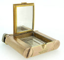 VINTAGE ROSE GOLD PLATE DUNHILL COMPACT LIGHTER BARLEY PATTERN OFFERED BY ANTIQUE DIGGER