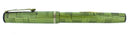 LATE 1930S EAGLE GREEN PARQUET PATTERN LEVER FILLER FOUNTAIN PEN RESTORED OFFERED BY ANTIQUE DIGGER