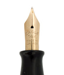 LATE 1930S EAGLE GREEN PARQUET PATTERN LEVER FILLER FOUNTAIN PEN RESTORED OFFERED BY ANTIQUE DIGGER