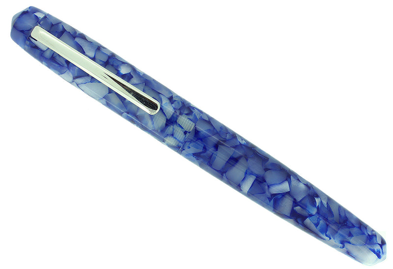 EDISON PEARL SIGNATURE SERIES OCEAN FLAKE FOUNTAIN PEN MINT NEVER INKED IN BOX OFFERED BY ANTIQUE DIGGER