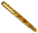 EDISON PEARL SIGNATURE SERIES GOLDEN FLAKE FOUNTAIN PEN MINT NEVER INKED IN BOX OFFERED BY ANTIQUE DIGGER