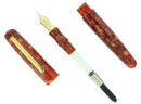 EDISON PEARL SIGNATURE SERIES CAPPUCCINO FLAKE FOUNTAIN PEN MINT NEVER INKED OFFERED BY ANTIQUE DIGGER