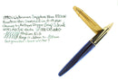 1990S WATERMAN EDSON SAPPHIRE BLUE FOUNTAIN PEN 18K MED NIB NEAR MINT CONDITION OFFERED BY ANTIQUE DIGGER