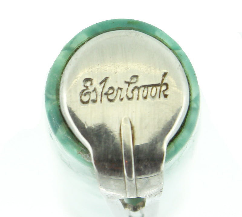 CIRCA 1941 ESTERBROOK CRACKED ICE BLUE GREEN FOUNTAIN PEN CAP PART OFFERED BY ANTIQUE DIGGER