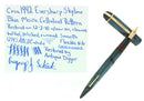 CIRCA 1942 EVERSHARP SKYLINE BLUE MOIRE FOUNTAIN PEN STANDARD SIZE RESTORED OFFERED BY ANTIQUE DIGGER
