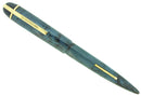 CIRCA 1942 EVERSHARP SKYLINE BLUE MOIRE FOUNTAIN PEN STANDARD SIZE RESTORED OFFERED BY ANTIQUE DIGGER