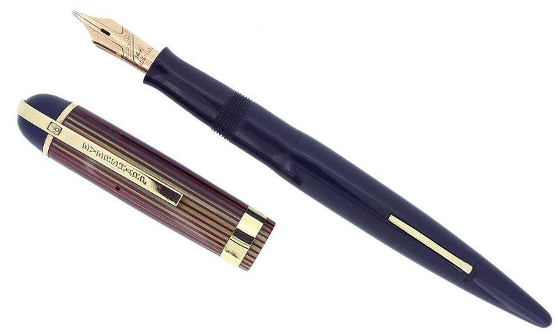 CIRCA 1942 EVERSHARP SKYLINE STANDARD SIZE FOUNTAIN PEN SMOOTH STUB NIB RESTORED OFFERED BY ANTIQUE DIGGER