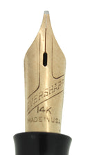 CIRCA 1942 EVERSHARP SKYLINE STANDARD SIZE FOUNTAIN PEN SMOOTH STUB NIB RESTORED OFFERED BY ANTIQUE DIGGER