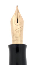 C1943 EVERSHARP SKYLINE FOUNTAIN PEN GOLD BARREL BLACK BODY SET MINT STICKERED OFFERED BY ANTIQUE DIGGER