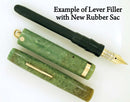 Example of Lever Filler with New Rubber Sac