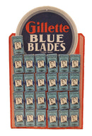 VINTAGE GILLETTE BLUE BLADES STORE DISPLAY UNUSED COMPLETE NEW OLD STOCK OFFERED BY ANTIQUE DIGGER