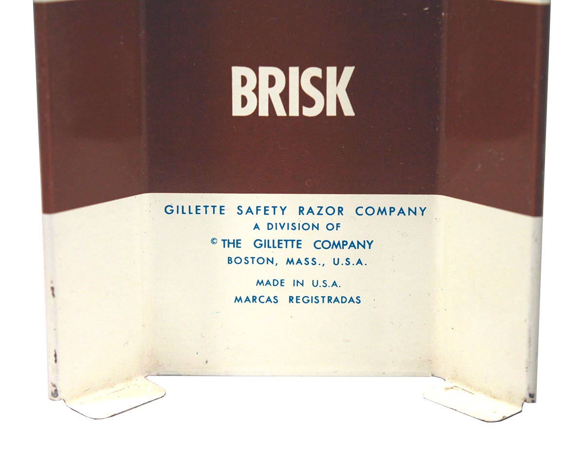 CIRCA 1950s GILLETTE SUPER-SPEED RAZOR METAL ADVERTISING SIGN MINT ...