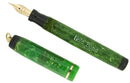 1930s GOLD BOND STONITE JADE RINGTOP FOUNTAIN PEN SMOOTH NIB RESTORED OFFERED BY ANTIQUE DIGGER