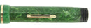 1930s GOLD BOND STONITE JADE RINGTOP FOUNTAIN PEN SMOOTH NIB RESTORED OFFERED BY ANTIQUE DIGGER