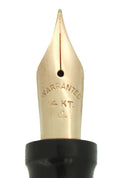 1930s GOLD BOND STONITE JADE RINGTOP FOUNTAIN PEN SMOOTH NIB RESTORED OFFERED BY ANTIQUE DIGGER