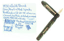 1930s GOLD BOND GREY PEARL FOUNTAIN PEN F-BB SEMI-FLEX NIB RESTORED OFFERED BY ANTIQUE DIGGER