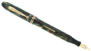 1930s GOLD BOND GREY PEARL FOUNTAIN PEN F-BB SEMI-FLEX NIB RESTORED OFFERED BY ANTIQUE DIGGER