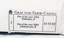 GRAF VON FABER-CASTELL 2004 PEN OF THE YEAR NEW IN BOX MINT CONDITION LIMITED EDITION