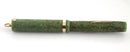 Restored 1920s SHEAFFER WHITE DOT JADE CELLULOID FOUNTAIN PEN RING TOP CAP WITH F to B NIB
