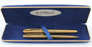 PARKER 75 VENDOME PRINCE DE GALLES FOUNTAIN PEN SET WITH 14K GOLD FINE NIB NEW IN BOX